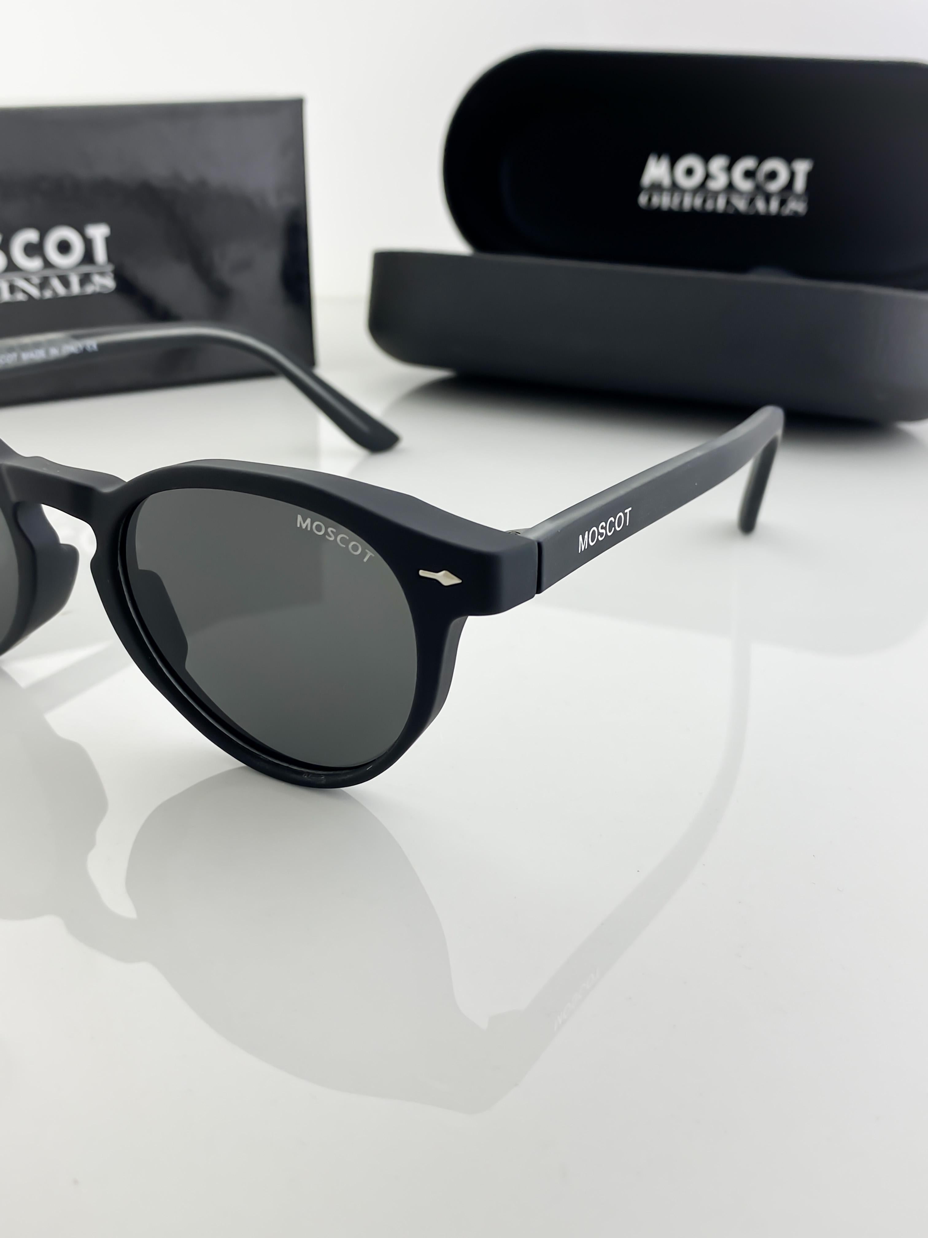 MOSCOT SUNGLASSES WITH ORIGINAL BOX AND KIT