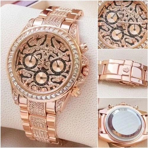 ROLEX TIGER CHRONOGRAPH WATCH CHAIN BELT(ROSE GOLD)