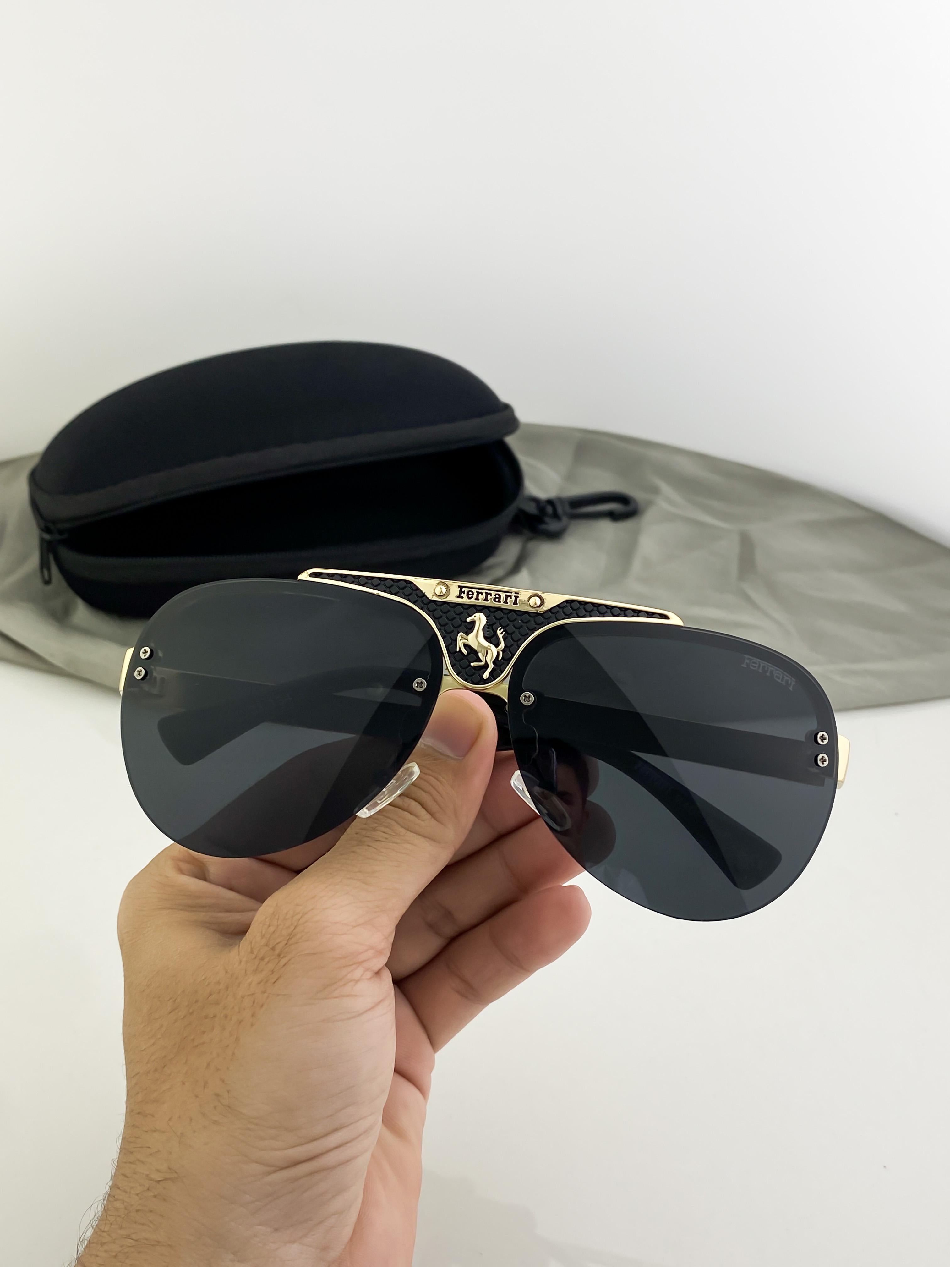 FERRARI SUNGLASSES WITH ORIGINAL BOX AND KIT