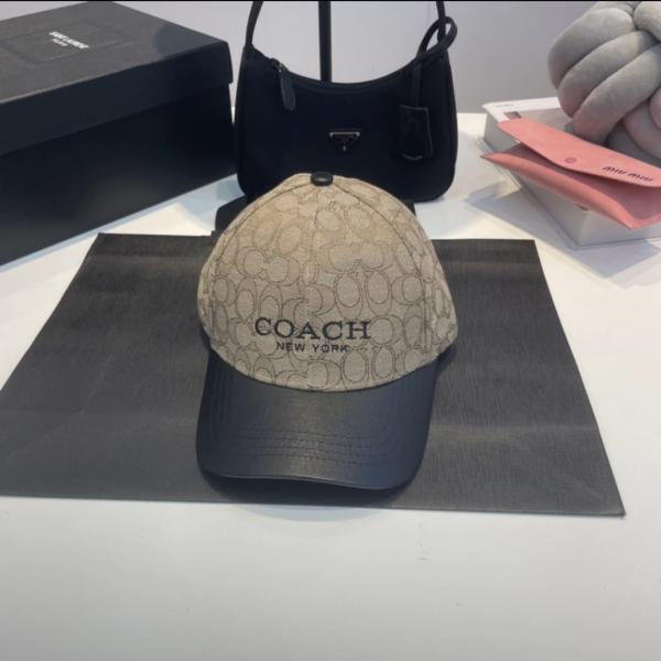 COACH NEW YORK MONOGRAM BLACK LOGO PREMIUM UNISEX CAP WITH SAFETY BOX