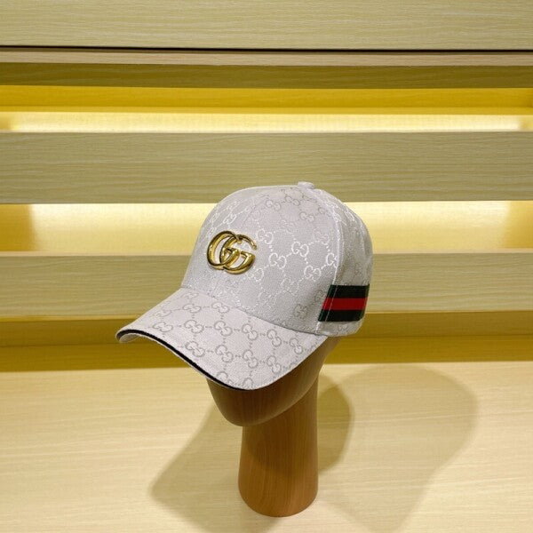 Gucci GG Leather Monogram Premium Unisex Cap With Safety Box