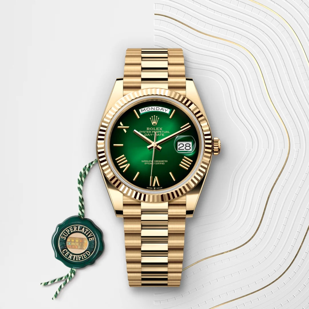 ROLEX DAY DATE GREEN GOLD (CELL MODEL)