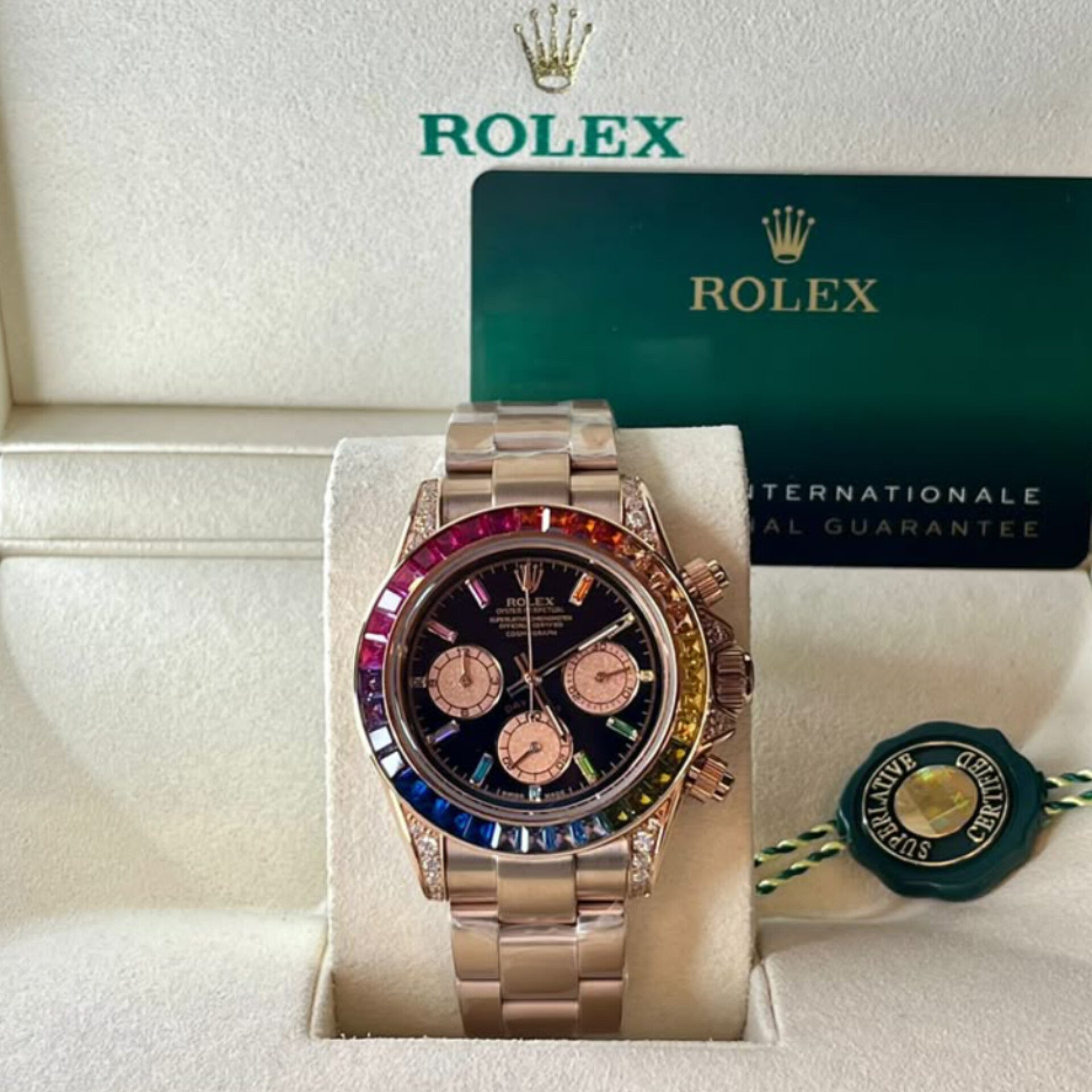 ROLEX RAINBOW CHRONOGRAPH WATCH (GOLD)