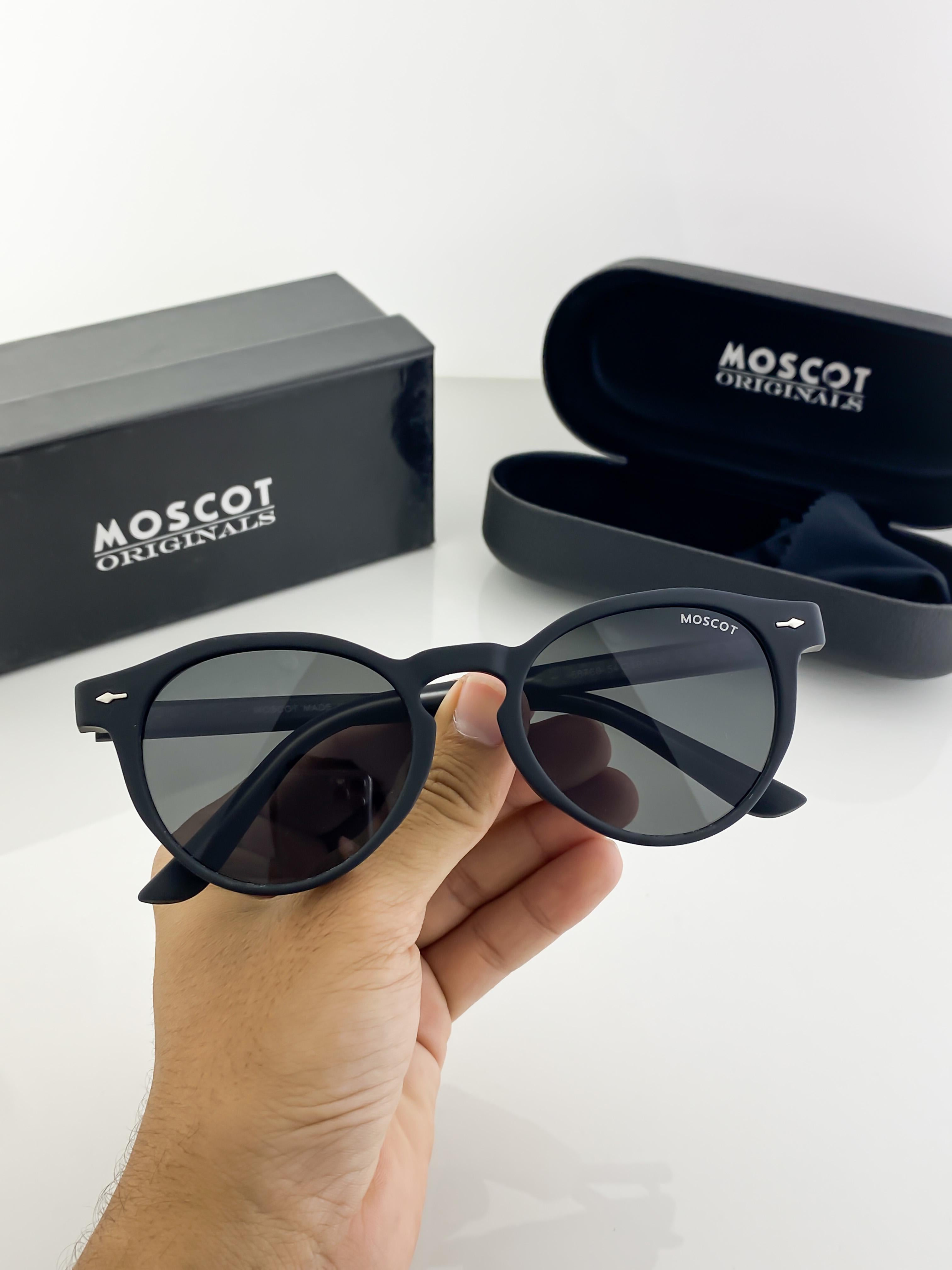 MOSCOT SUNGLASSES WITH ORIGINAL BOX AND KIT