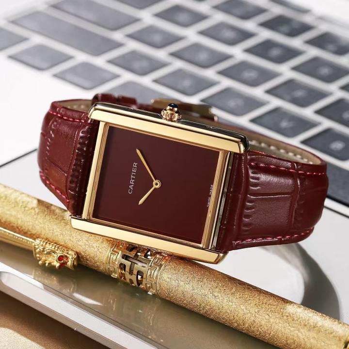CARTIER TANK BROWN GOLD