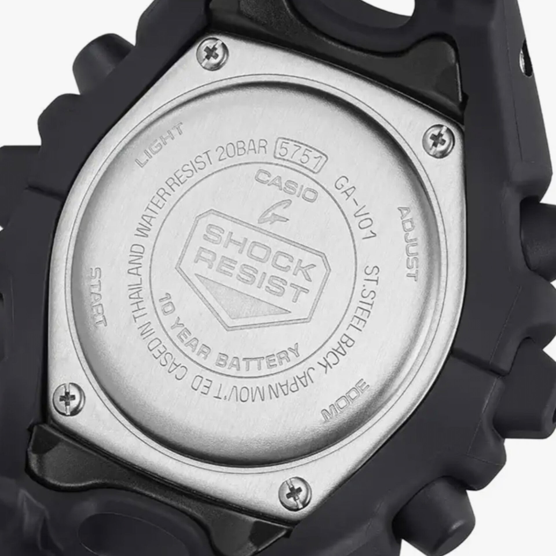 G-SHOCK GA-V01-1ADR ANALOG-DIGITAL BLACK DIAL WITH ORIGINAL METAL BOX