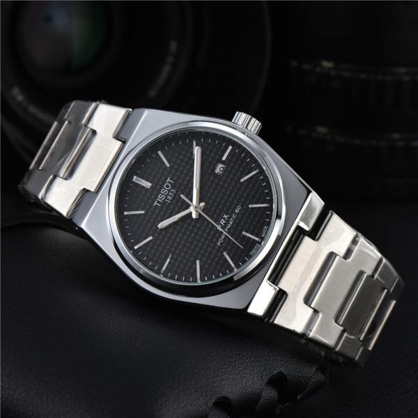 TISSOT PRX POWERMATIC WATCH (SILVER BLACK)