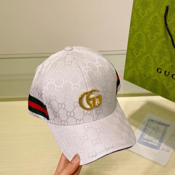 Gucci GG Leather Monogram Premium Unisex Cap With Safety Box