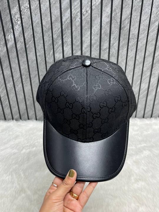 Gucci GG Leather Monogram Premium Unisex Cap With Safety Box