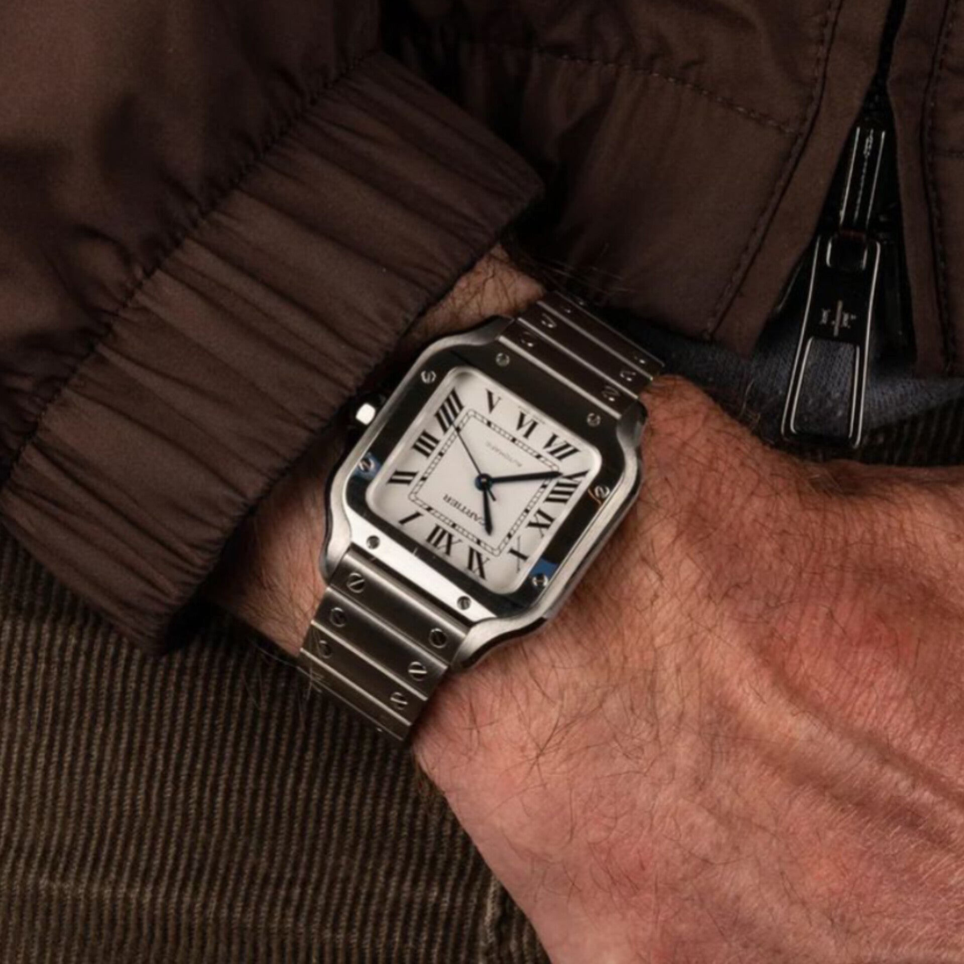 CARTIER SILVER BLACK (AUTOMATIC)