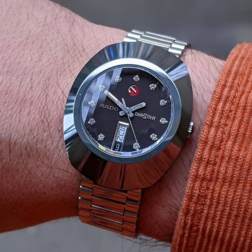 RADO DIASTAR DAY DATE SILVER BLACK (AUTOMATIC)