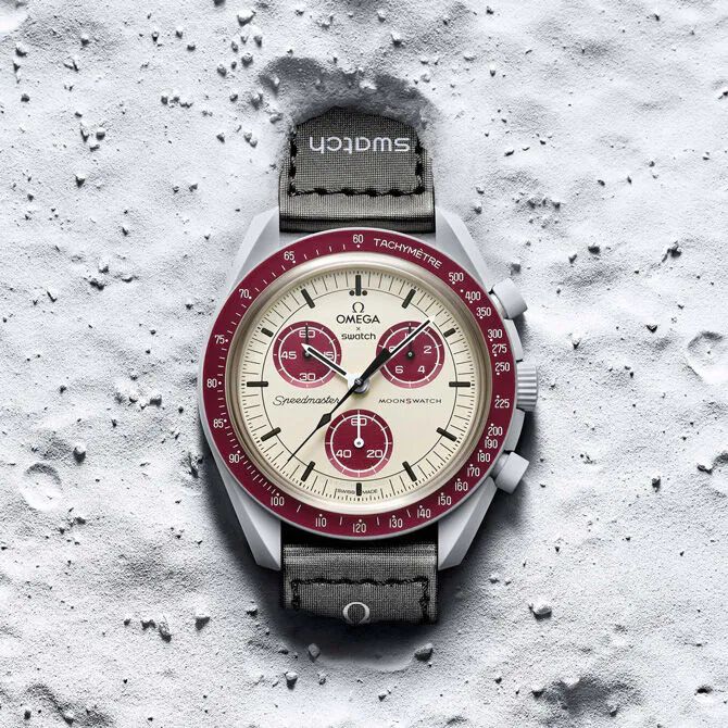OMEGA × Swatch MISSION TO PLUTO Swatch X Omega Bioceramic Moonswatch Mission To Pluto | Hype