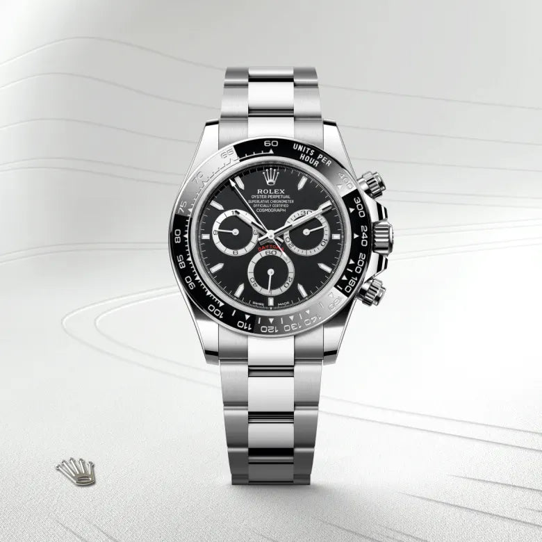 ROLEX DAYTONA SILVER BLACK (AUTOMATIC)