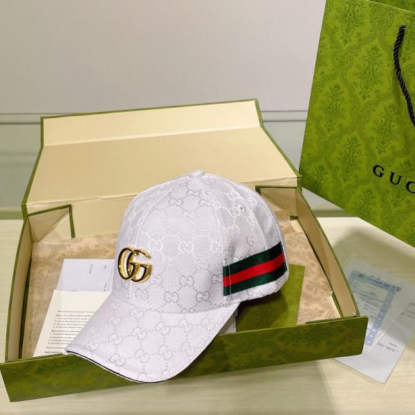 Gucci GG Leather Monogram Premium Unisex Cap With Safety Box