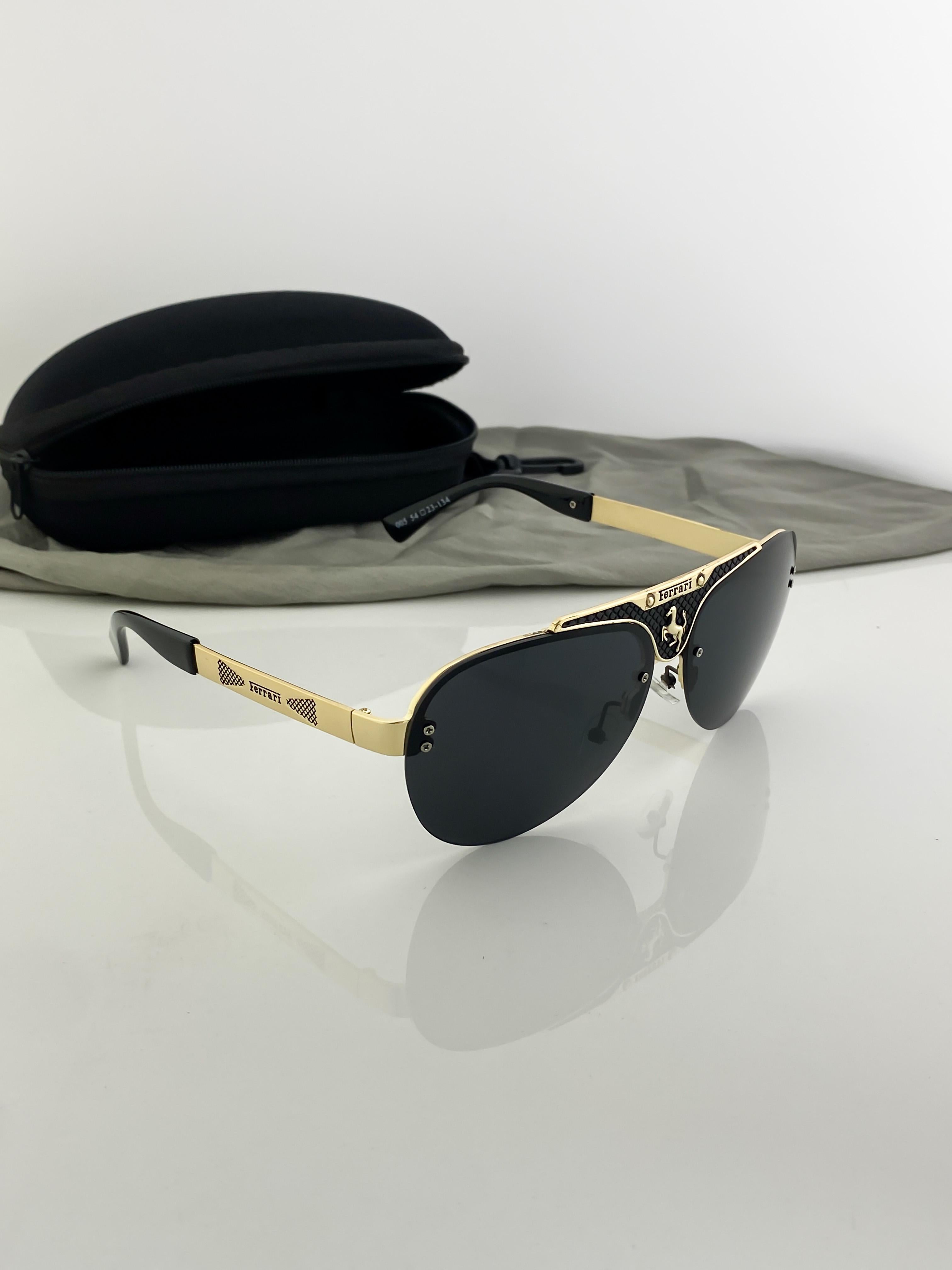 FERRARI SUNGLASSES WITH ORIGINAL BOX AND KIT