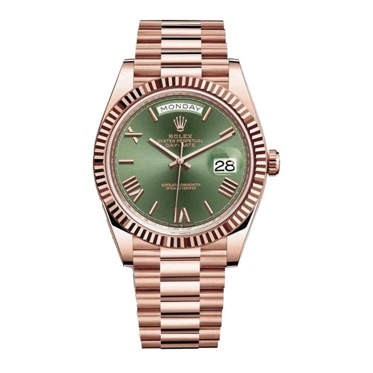 ROLEX DAY DATE GREEN ROSE GOLD (CELL MODEL)