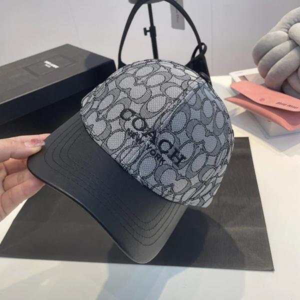 COACH NEW YORK MONOGRAM BLACK LOGO PREMIUM UNISEX CAP WITH SAFETY BOX