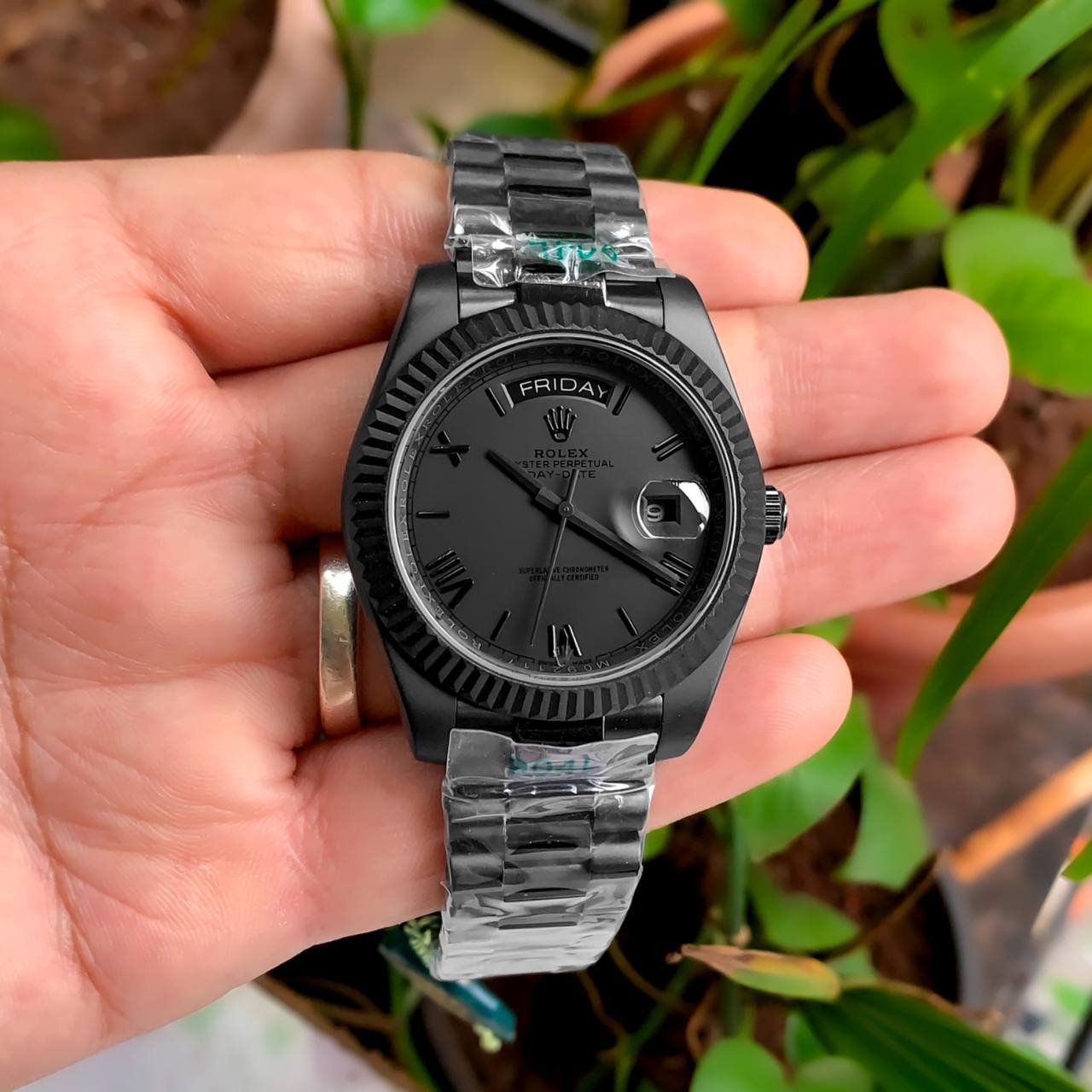 ROLEX DAY DATE FULL BLACK (CELL MODEL)