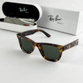 RAYBAN TIGER GREEN SUNGLASSES WITH ORIGINAL BOX AND KIT
