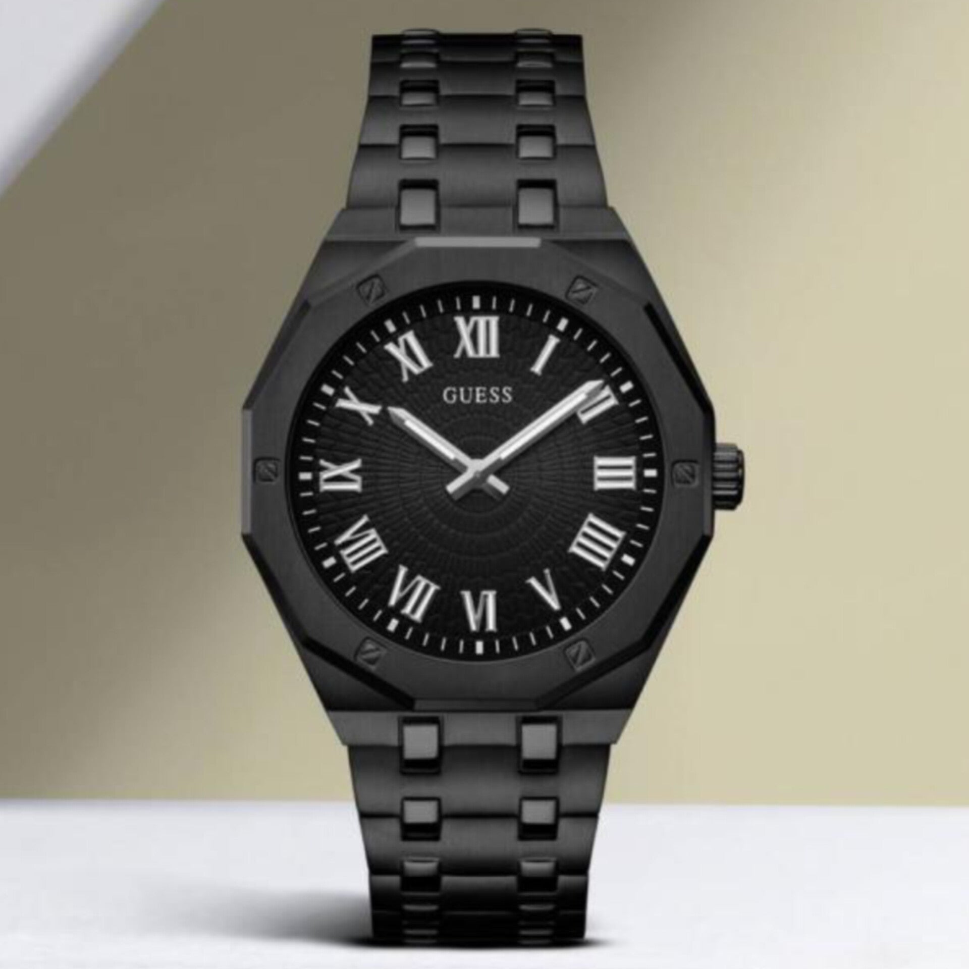GUESS ANALOG WATCH (FULL BLACK)