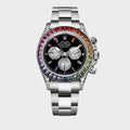 ROLEX RAINBOW CHRONOGRAPH WATCH (SILVER)