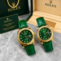 ROLEX DATEJUST GREEN (COUPLE WATCH)