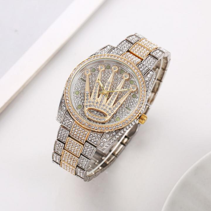 ROLEX SPINNER DIAMOND SILVER GOLD