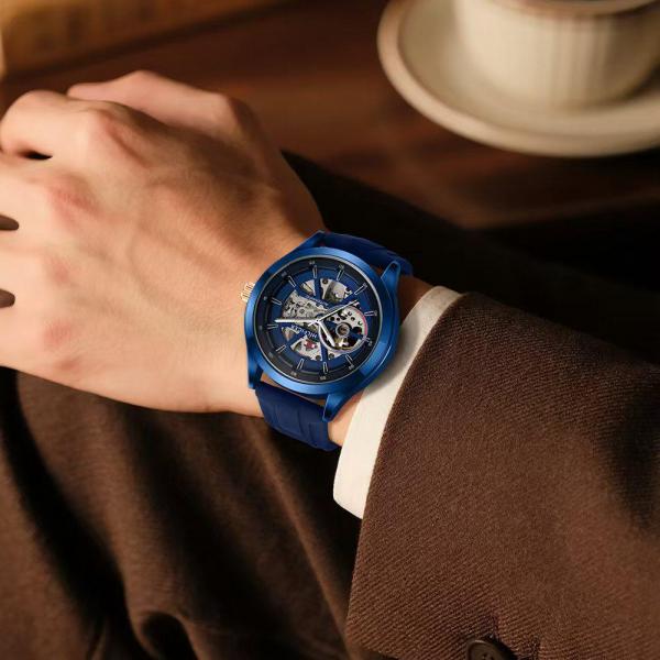 TOMMY HILFIGER SKELETON ROYAL BLUE (AUTOMATIC)