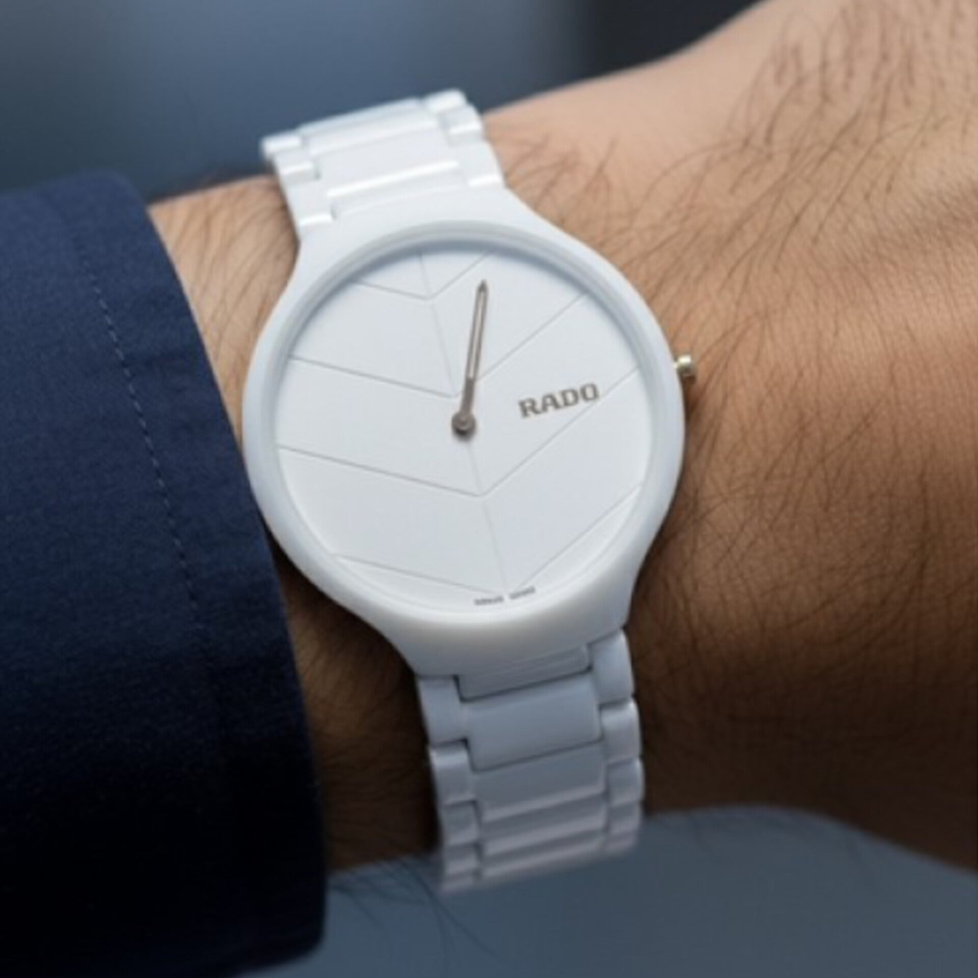 RADO TRUE THINLINE WHITE CERAMIC WATCH