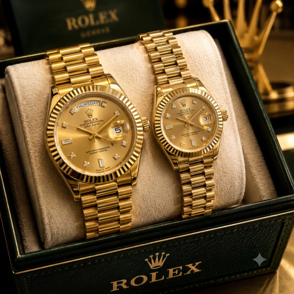 ROLEX DAY DATE GOLD (COUPLE WATCH)