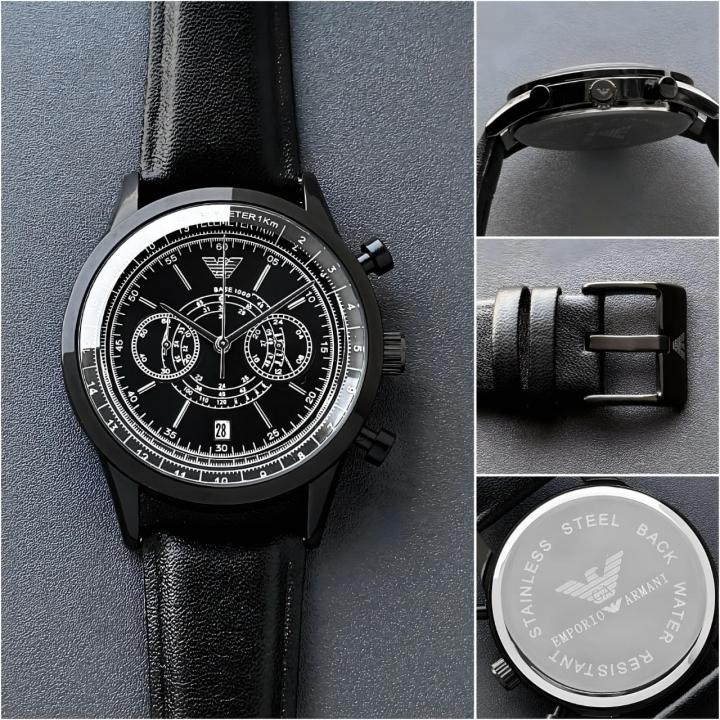 EMPORIO ARMANI MINIMALIST FULL BLACK
