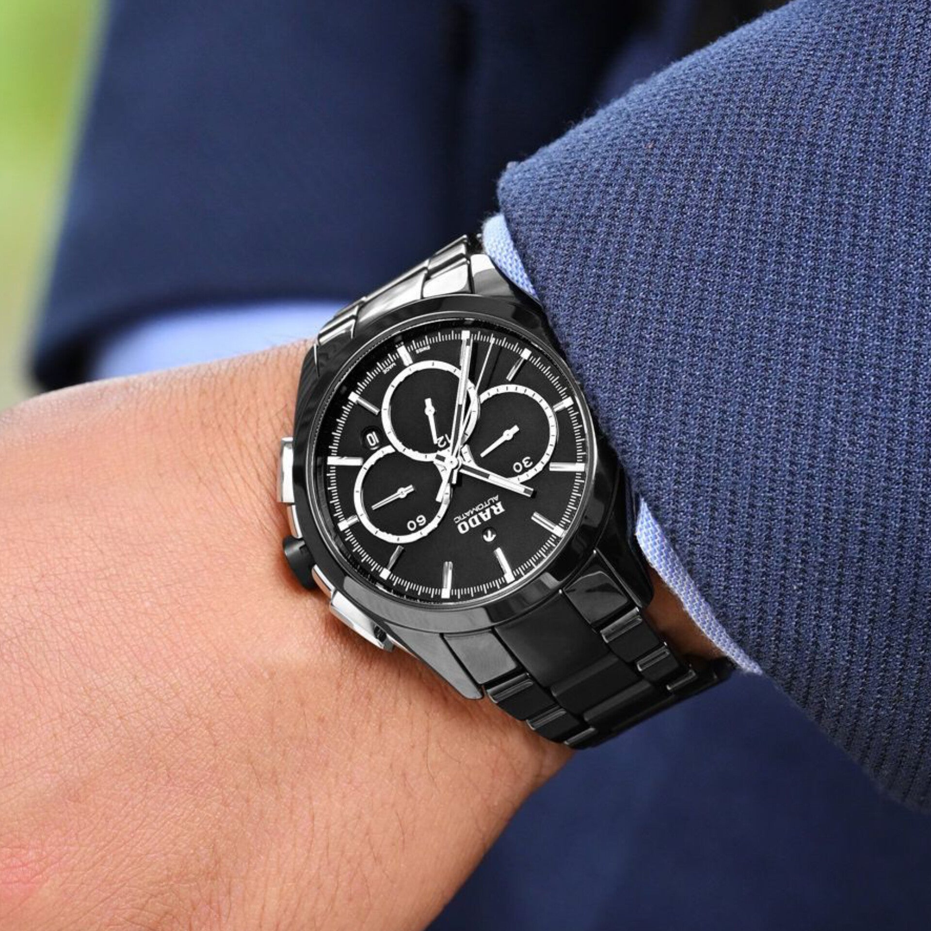 RADO HYPERCHROME CHRONOGRAPH (BLACK SILVER)