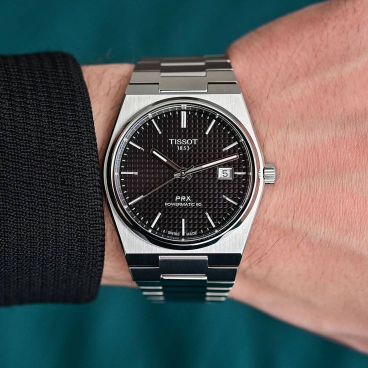 TISSOT PRX POWERMATIC WATCH (SILVER BLACK)