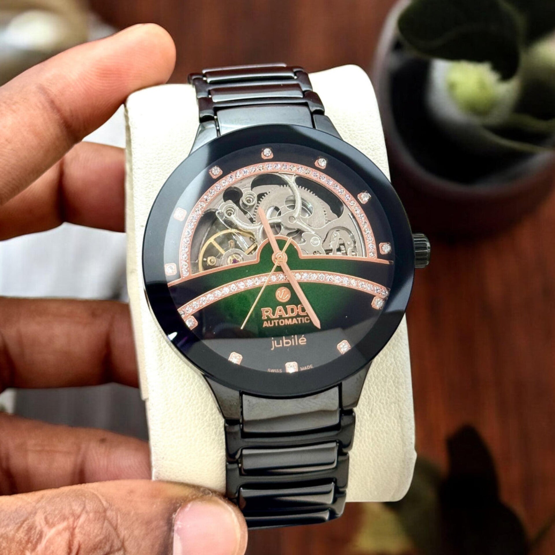 RADO CENTRIX OPEN HEART BLACK GREEN (AUTOMATIC)