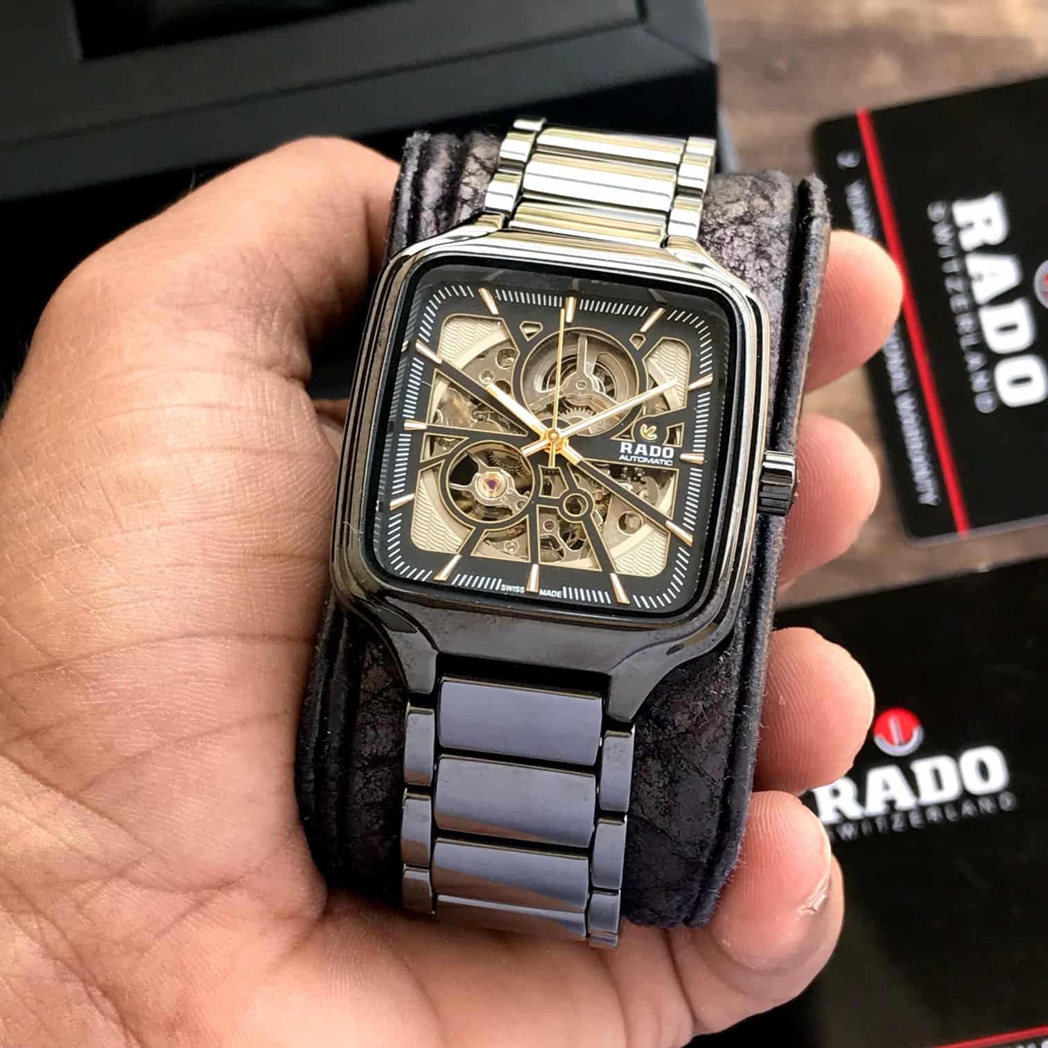 RADO TRUE SQUARE BLACK PURE CERAMIC (AUTOMATIC)