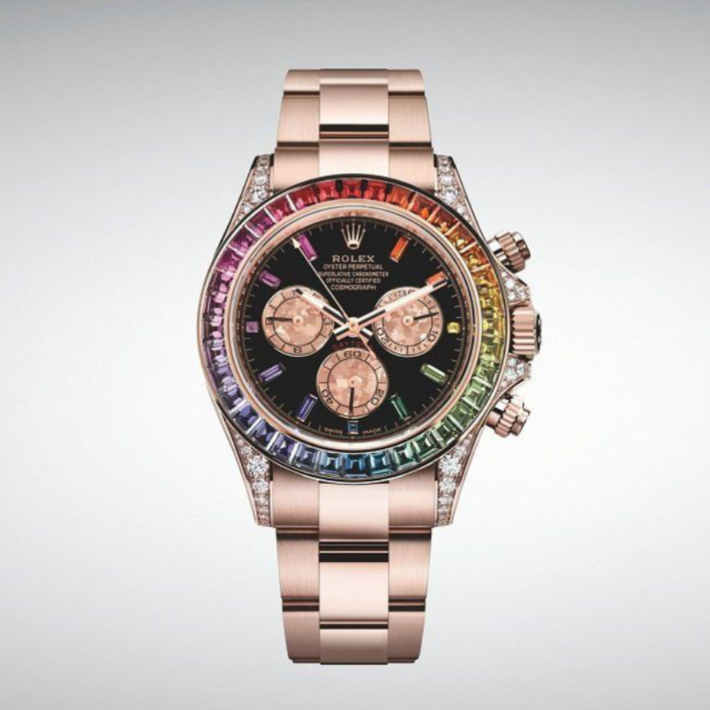 ROLEX RAINBOW CHRONOGRAPH WATCH (GOLD)