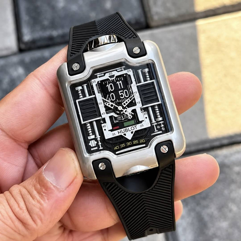 HUBLOT MP-10 TOURBILLION (SILVER BLACK)