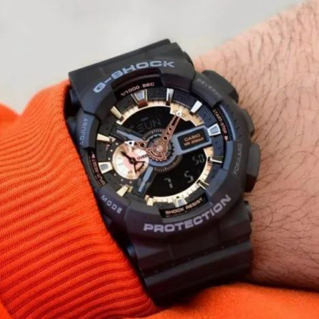 G SHOCK CASIO GA-110-1ADR ANALOG-DIGITAL WITH ORIGINAL BOX