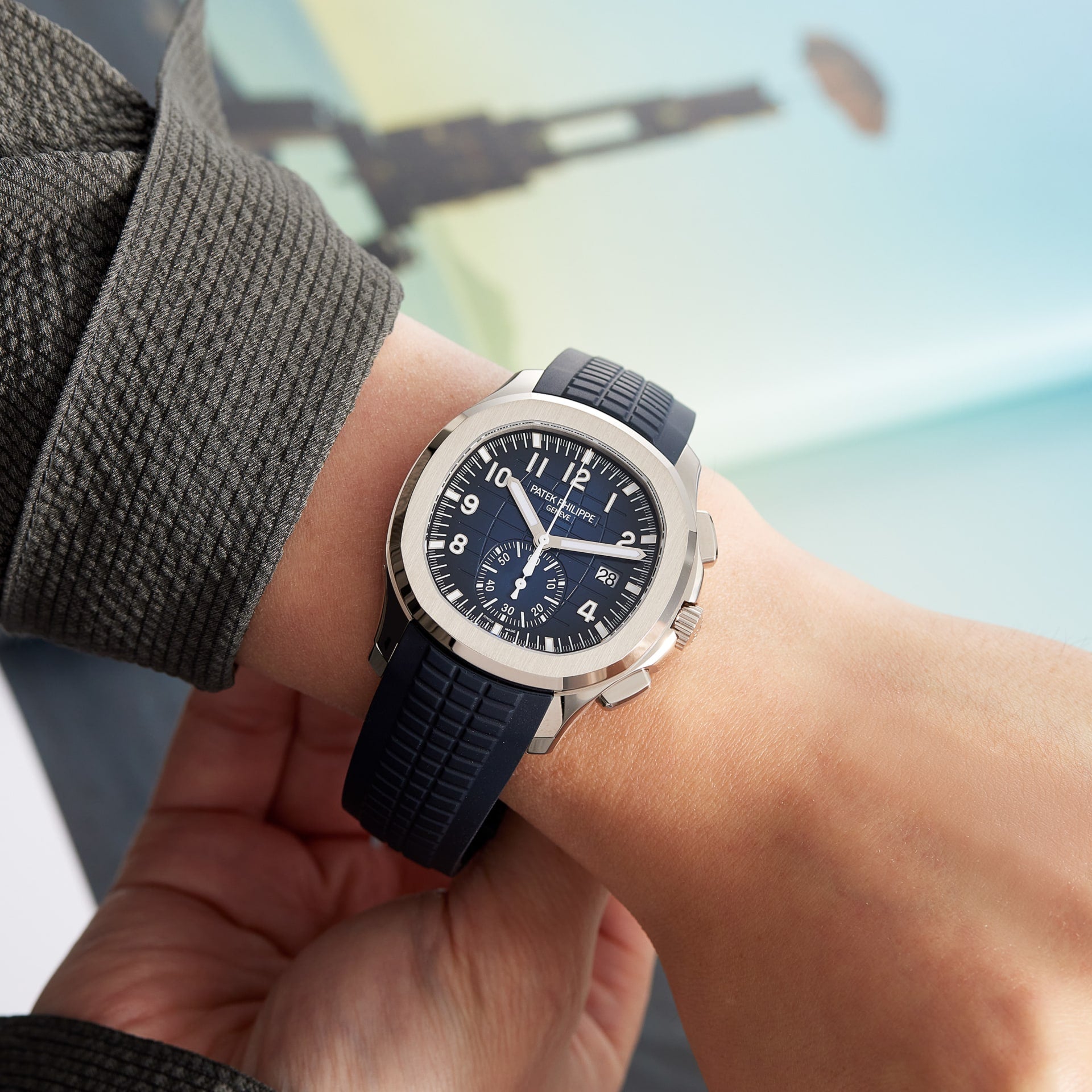 PATEK PHILIPPE AQUANUT CHRONOGRAPH BLUE (CELL MODEL)