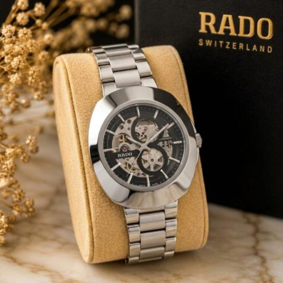 RADO DIASTAR SILVER BLACK (AUTOMATIC)