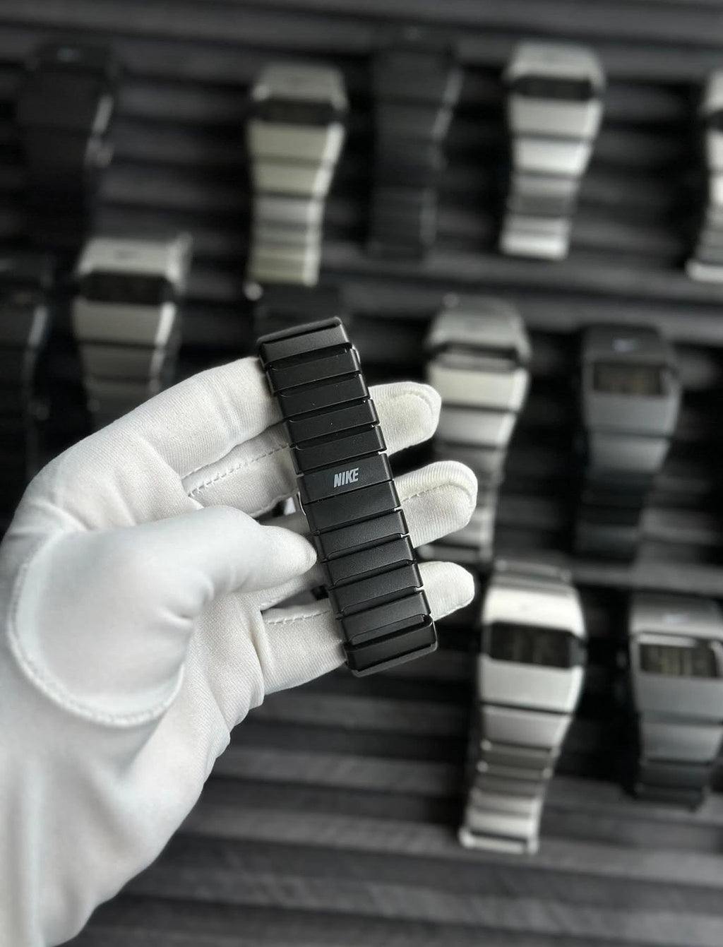 NIKE WATCH DIGITAL BLACK (CARBONATE FIBER)