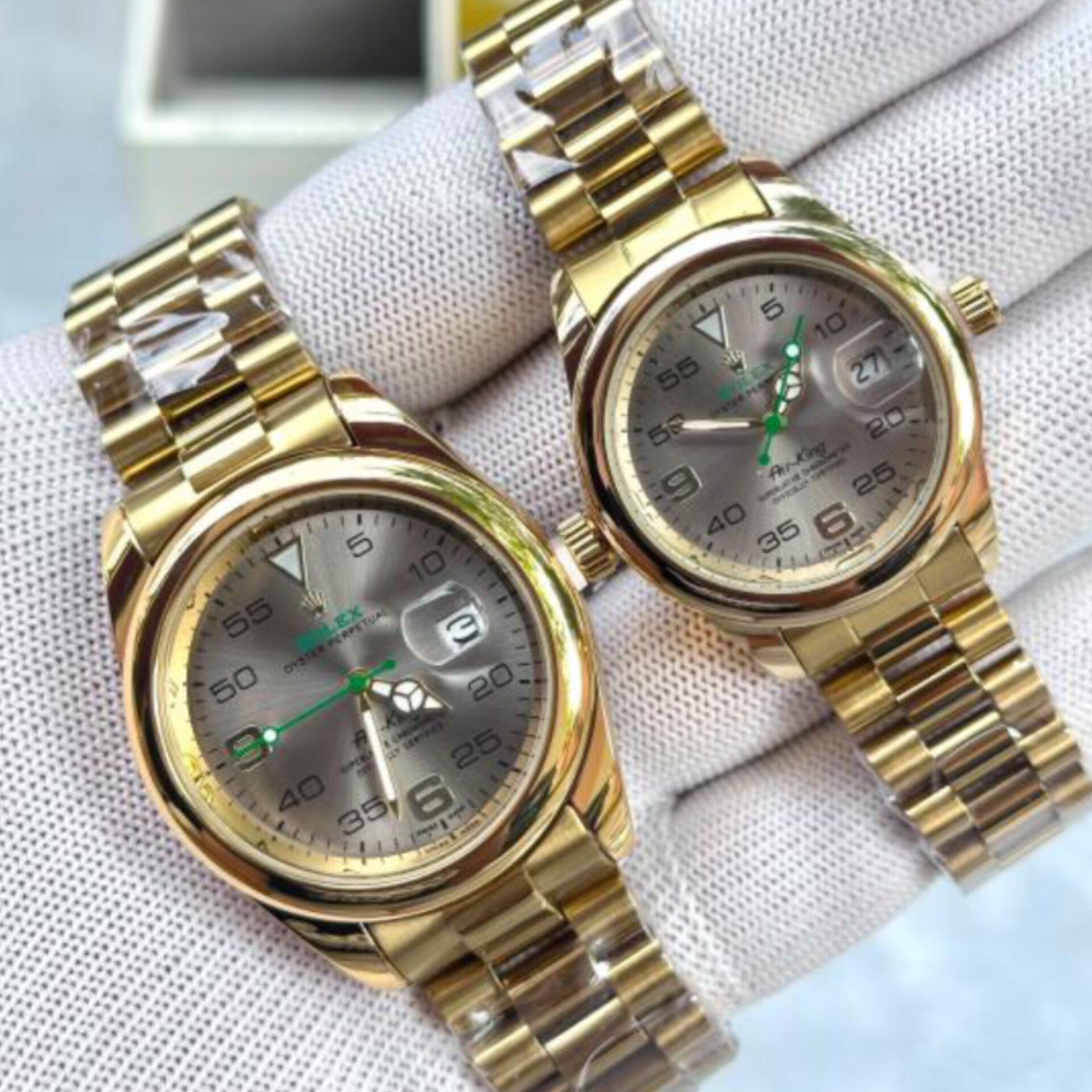 ROLEX AIR-KING GOLD GREY (COUPLE WATCH)