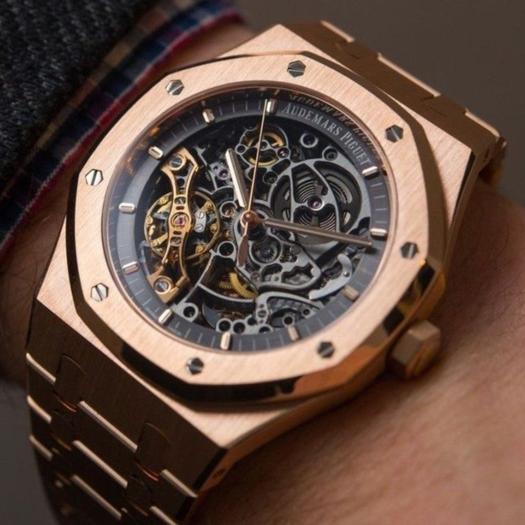 AUDEMARS PIGUET ROYAL OAK SKELETON ROSEGOLD (AUTOMATIC)