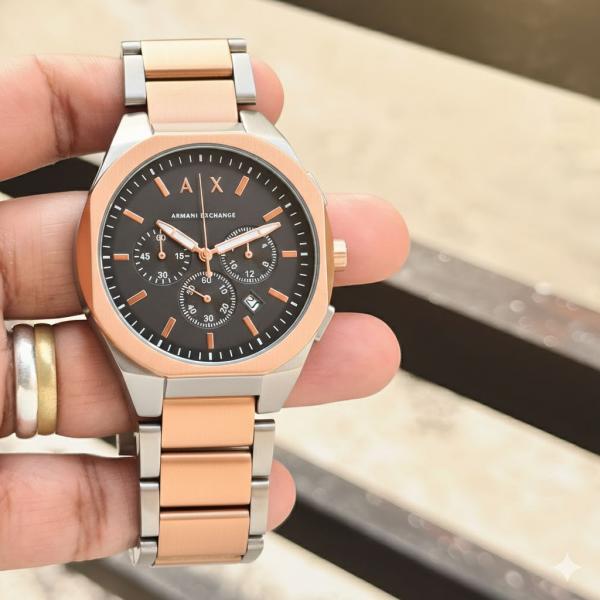 ARMANI EXCHANGE CHRONOGRAPH COPPER BLACK