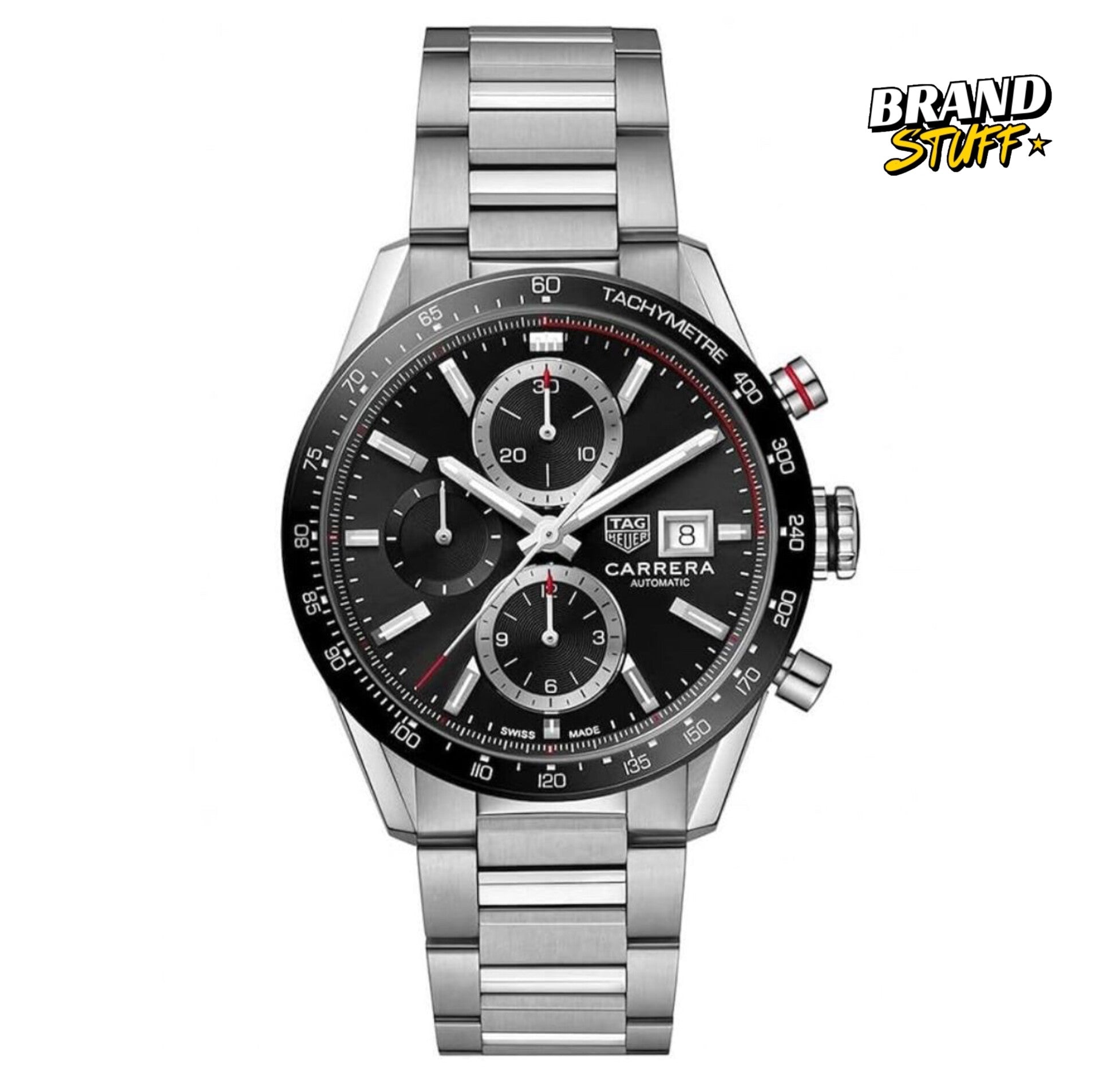 TAG HEUER CALIBAR 16 SILVER BLACK (JAPAN OG MACHINE)
