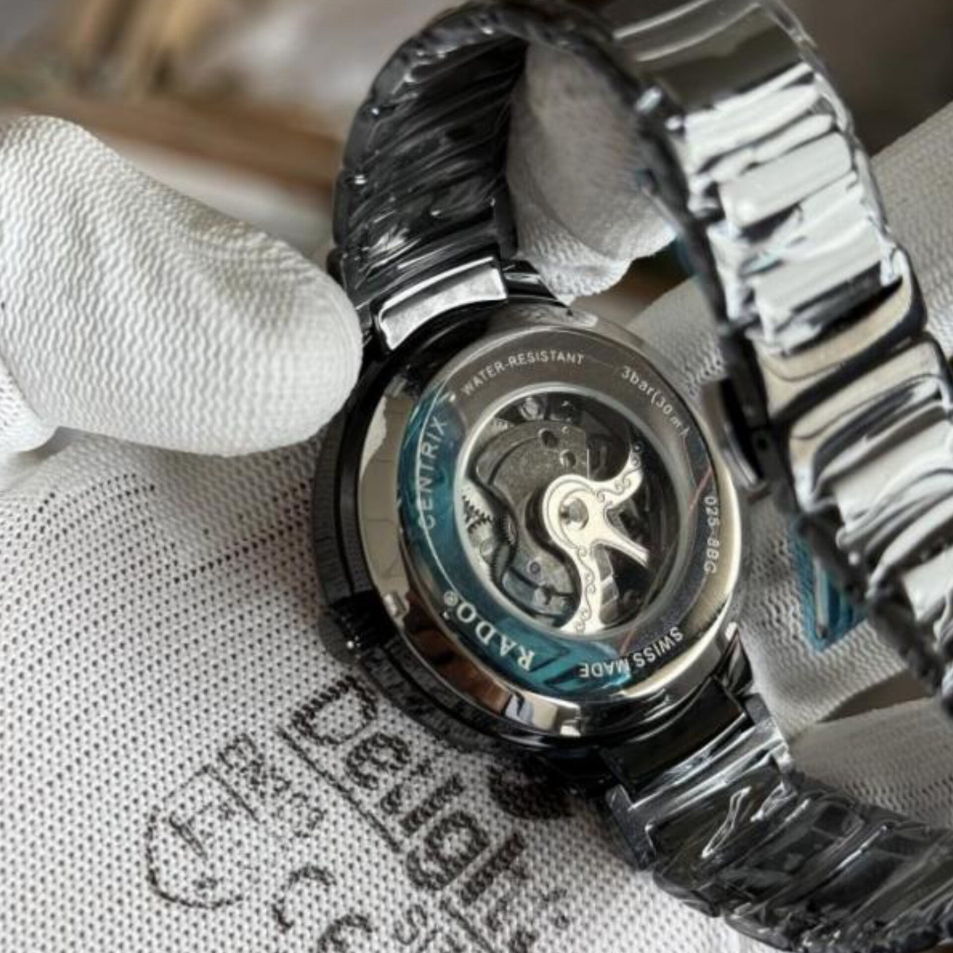 RADO CENTRIX OPEN HEART BLACK GREEN (AUTOMATIC)