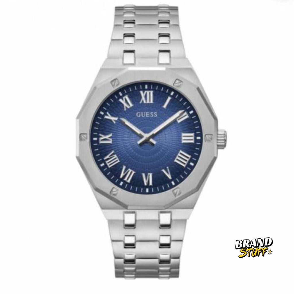 GUESS ANALOG WATCH (SILVER BLUE)