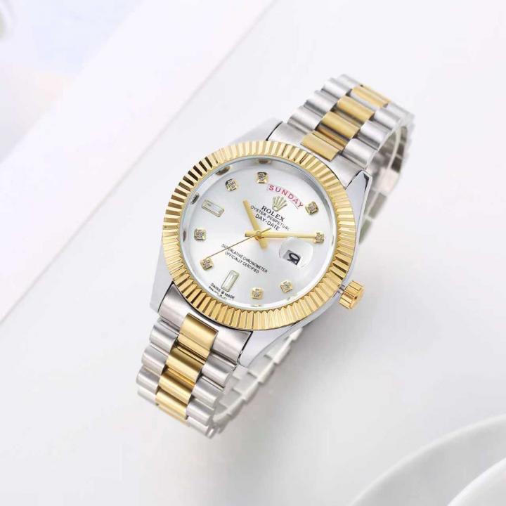 ROLEX DAY DATE DOUBLE TONE WHITE (CELL MODEL)