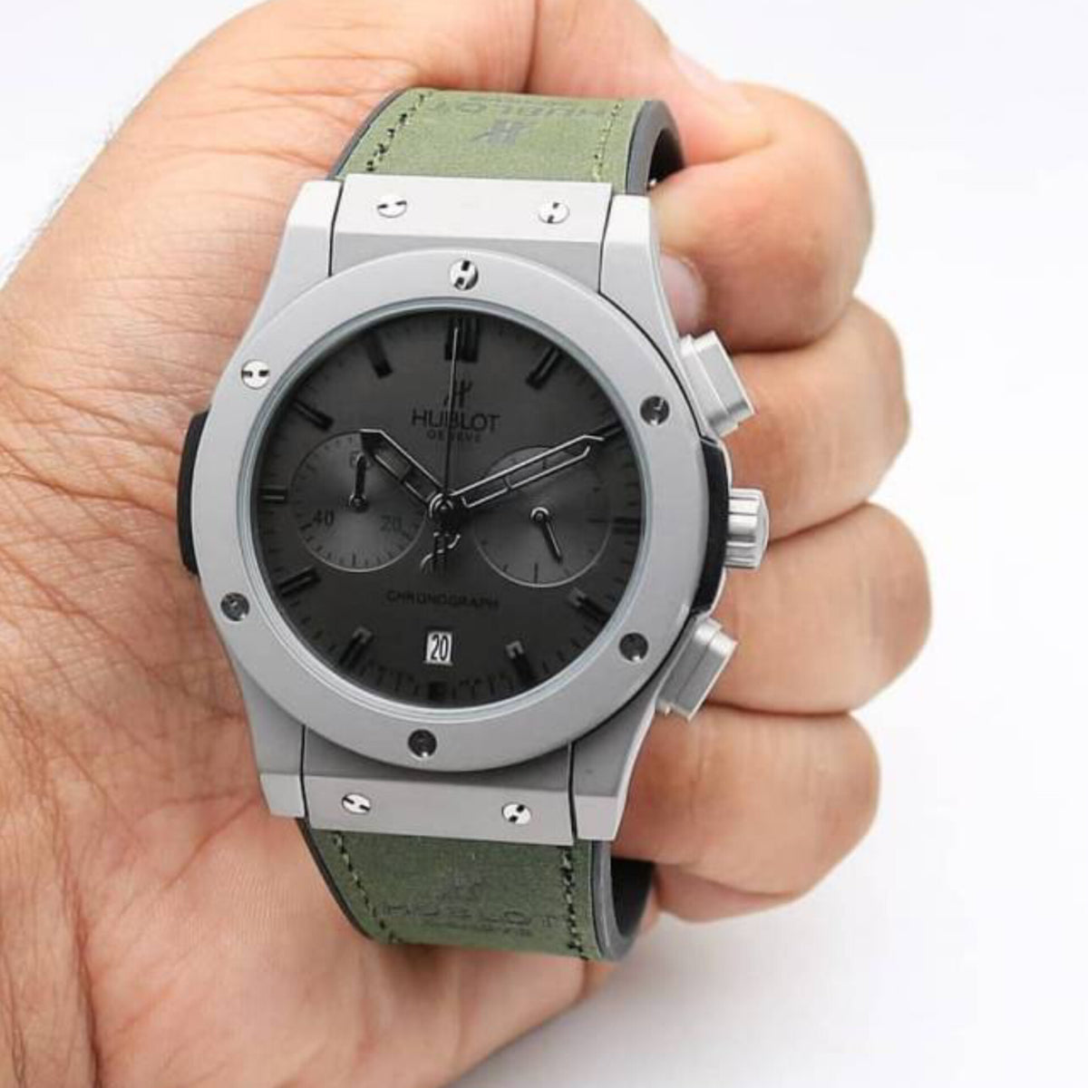 HUBLOT BIG BANG CHRONOGRAPH (SILVER GREEN)