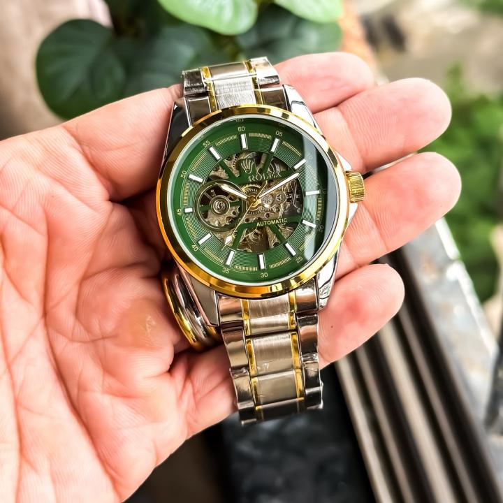 ROLEX CLASSIC GOLD GREEN TWO TONE (AUTOMATIC)